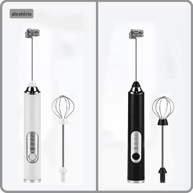 Batedor Misturador Mixer Elétrico para Bebidas Leite Café Portátil - Ars importys