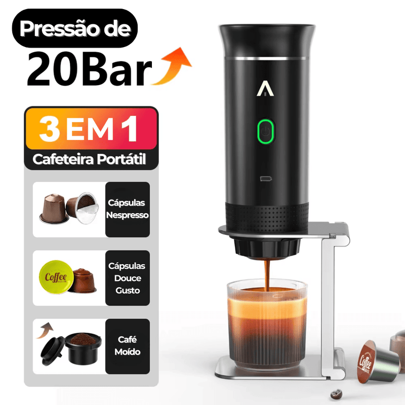 Cafeteira Elétrica Portátil 3 em 1 Quick Coffee - Ars importys