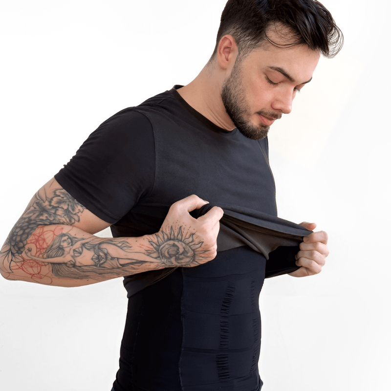Camisa Masculina de Compressão Ultrafina Fit Shape Pro® - Ars importys