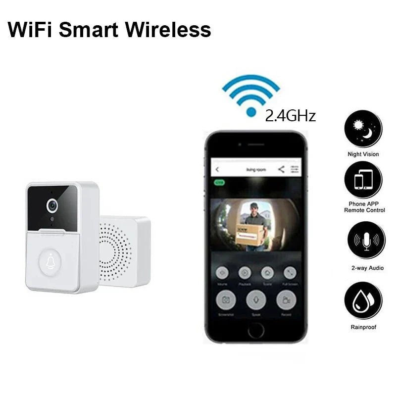 Campainha Inteligente com Câmera Wi - Fi Sem Fio - Ars importys