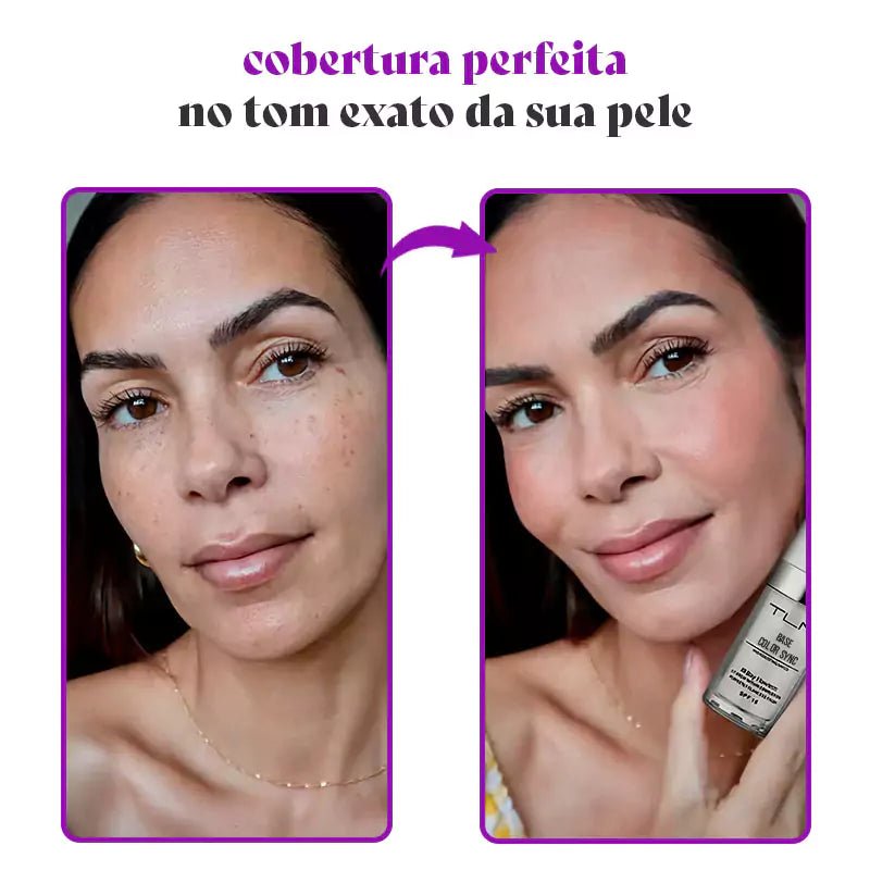 ColorSync - Base Inteligente Com Cobertura Total Que Se Ajusta ao Seu Tom de Pele - Ars importys