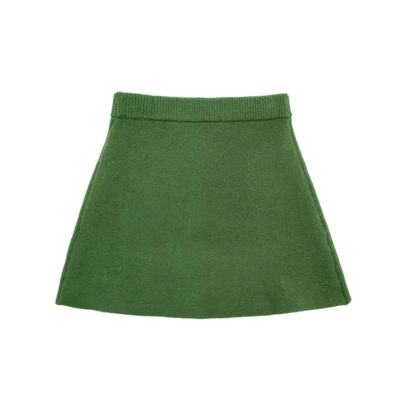 Conjunto Verde Outono Inverno: Suéter e Minissaia Monocromática Toronto - Ars importys