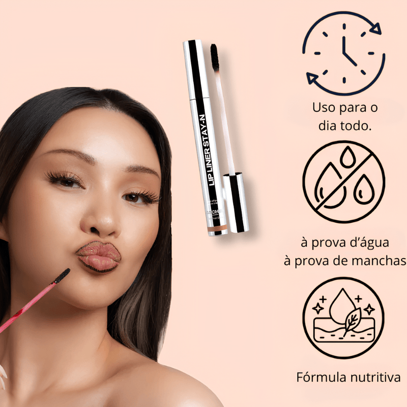 Delineador de lábios à prova d'água - Lip Tint Peel Off - Ars importys