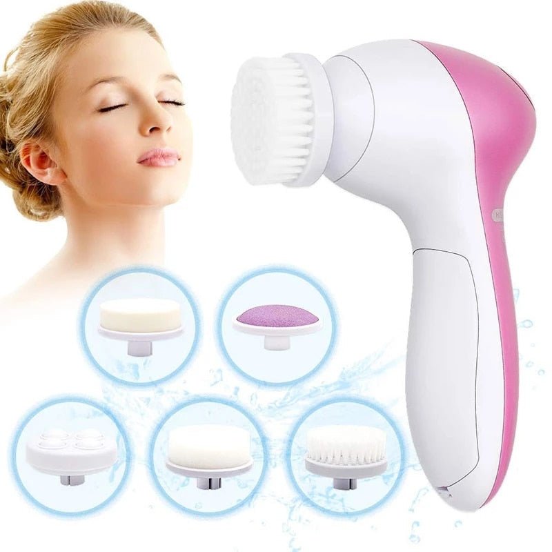 Escova de Limpeza e Esfoliação de Pele Facial 5 em 1 - Ars importys