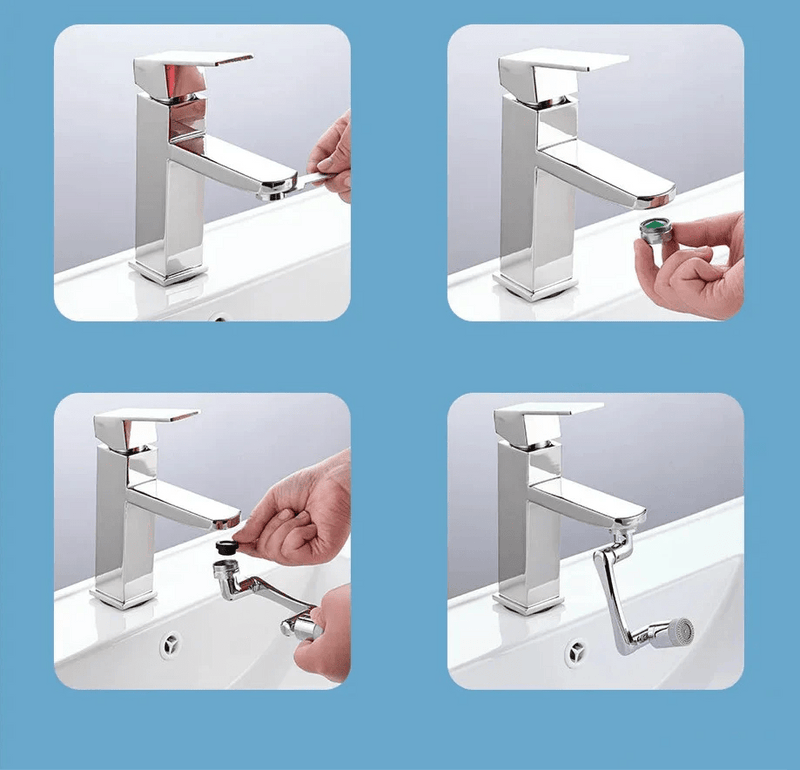 Extensor de Torneira Rotativa De 1080 | AquaFlex - Ars importys