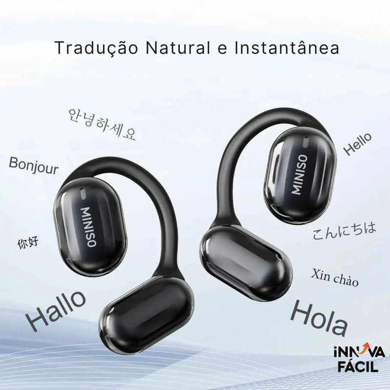 Fone Tradutor Bluetooth Miniso MS162 – Tradução em Tempo Real - Ars importys