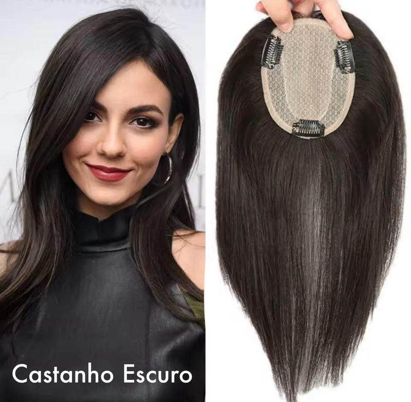 Implante Capilar Natural para Mulheres Maduras | 100% Cabelo Humano — Falhas e Alopecia - Ars importys