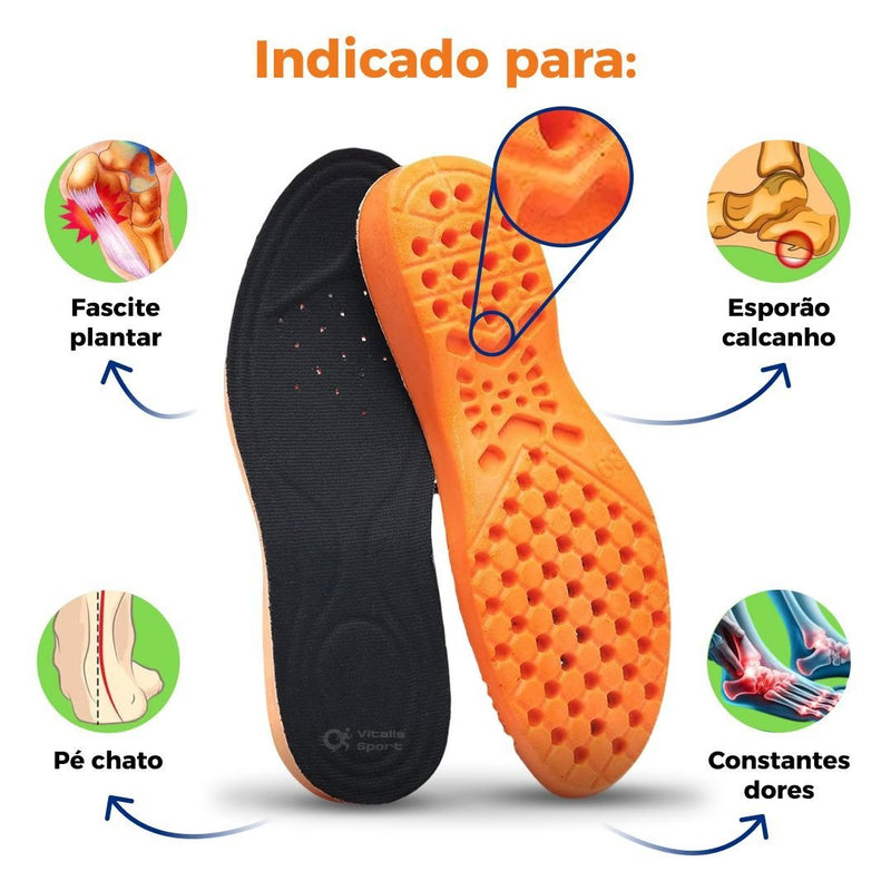 KIT 2 Pares de Palmilha de Gel P.U - Ars importys