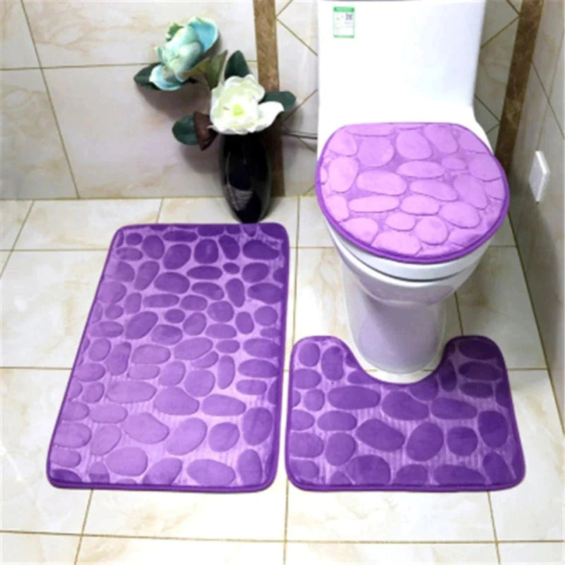 Kit 3 Tapetes para Banheiro Absorvente e Antiderrapante - AbsorveMax - Ars importys