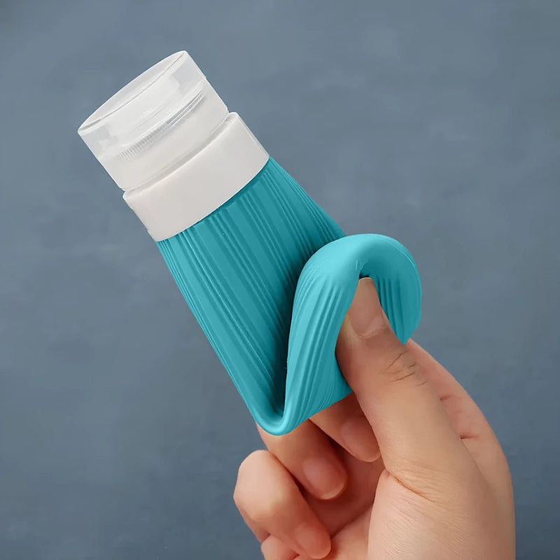 Kit 4 Frascos de Silicone para Viagem – 90ml Antivazamento - Ars importys