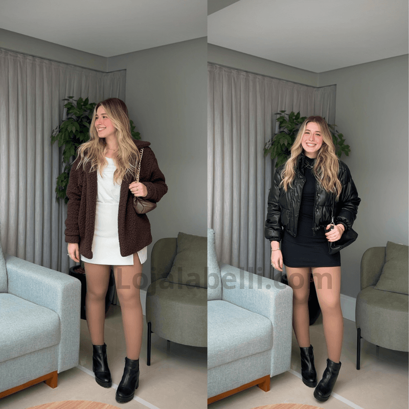 Kit com 2 Meias Calças Translúcidas Forradas – Inverno e Estilo - Ars importys