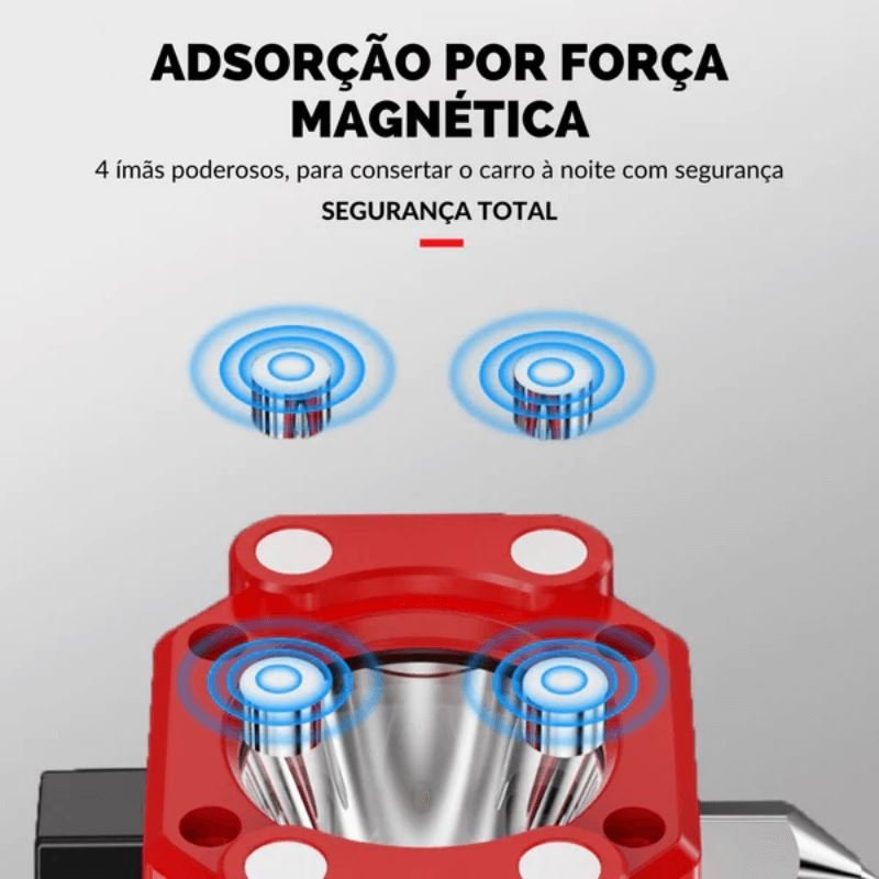 Lanterna Tática Recarregável 4 em 1 - Ultra Potência - Ars importys