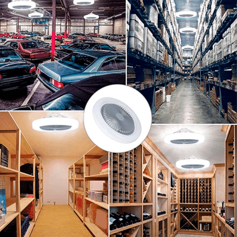 Luminária Led Com Ventilador 2 em 1 | Controle Remoto Incluso - Ars importys