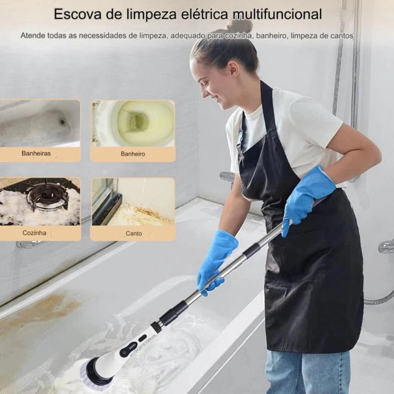 MegaClean© Esfregão Elétrico 9 em 1 - Ars importys