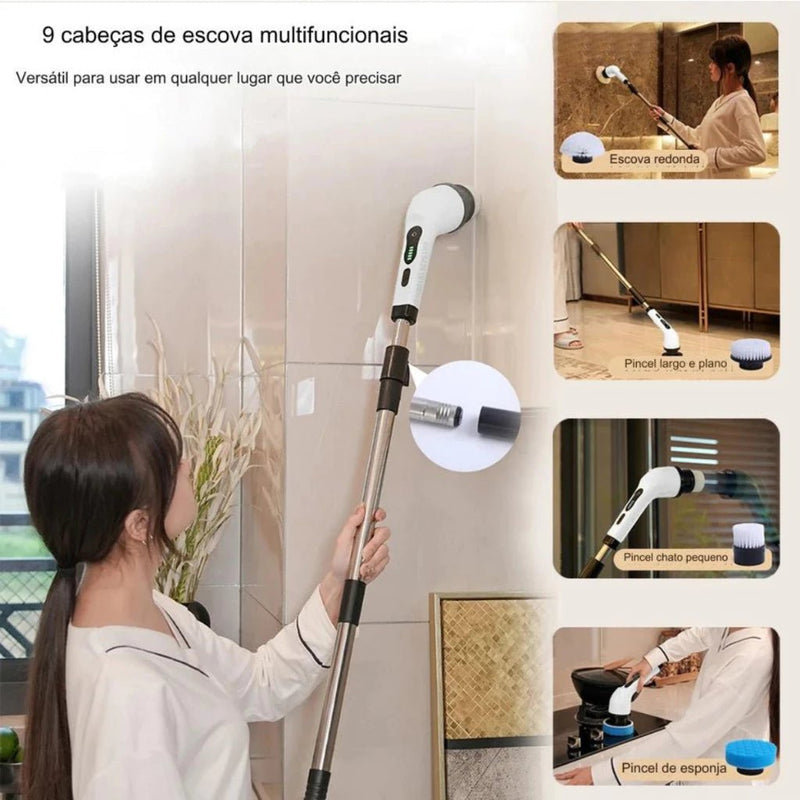 MegaClean© Esfregão Elétrico 9 em 1 - Ars importys