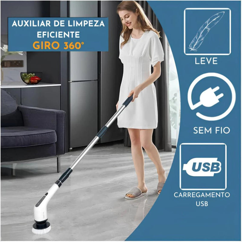 MegaClean© Esfregão Elétrico 9 em 1 - Ars importys