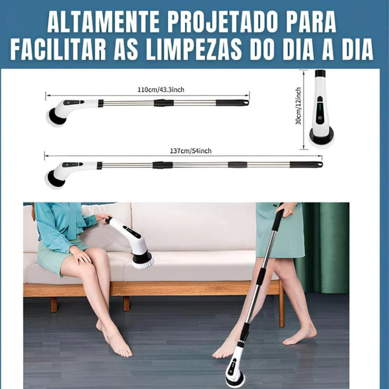 MegaClean© Esfregão Elétrico 9 em 1 - Ars importys