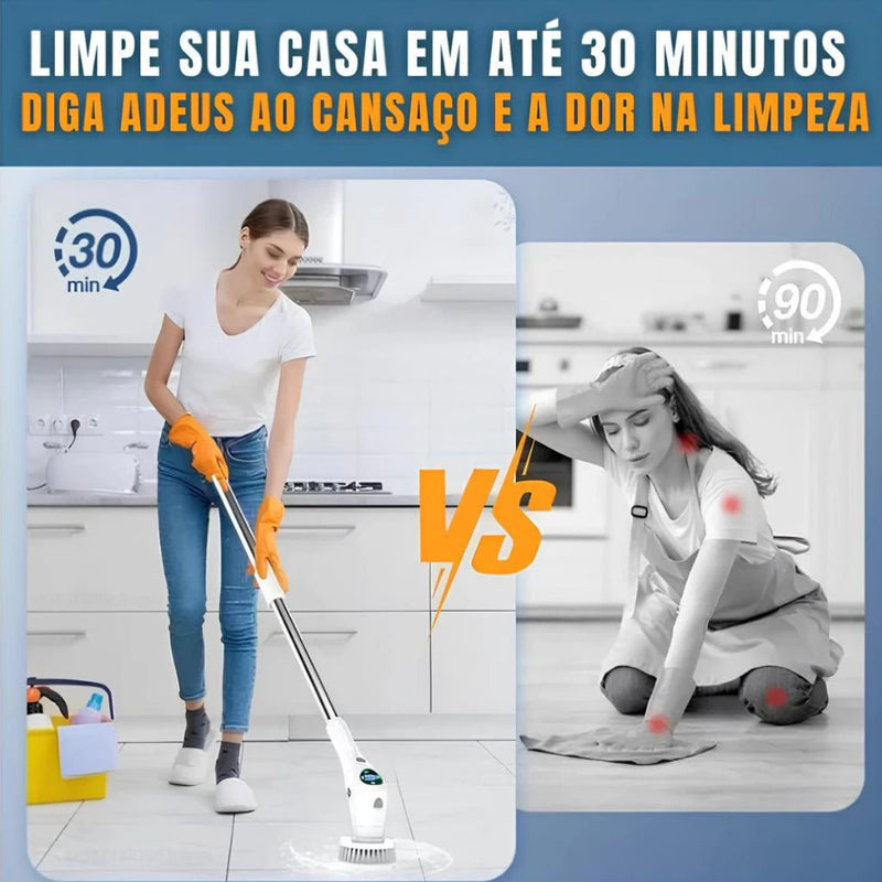 MegaClean© Esfregão Elétrico 9 em 1 - Ars importys
