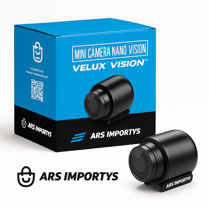 Mini Câmera de Segurança Nano Vision HD - Velux Vision™ - Ars importys