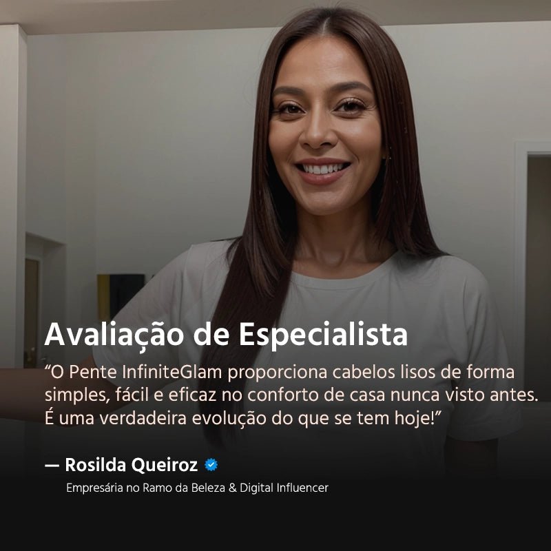 Pente Alisador de Cabelo 5 em 1 Sem Fio InfiniteGlam - Ars importys
