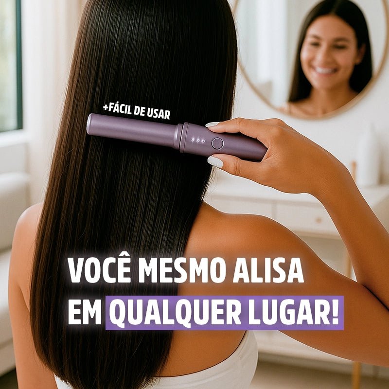 Pente Alisador de Cabelo 5 em 1 Sem Fio InfiniteGlam - Ars importys